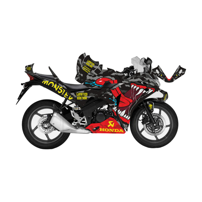 Honda CBR 125 2011-2017 Asphalt Monster Theme Graphic Kit