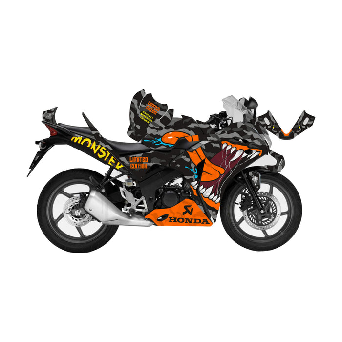 Honda CBR 125 2011-2017 Asphalt Monster Theme Graphic Kit