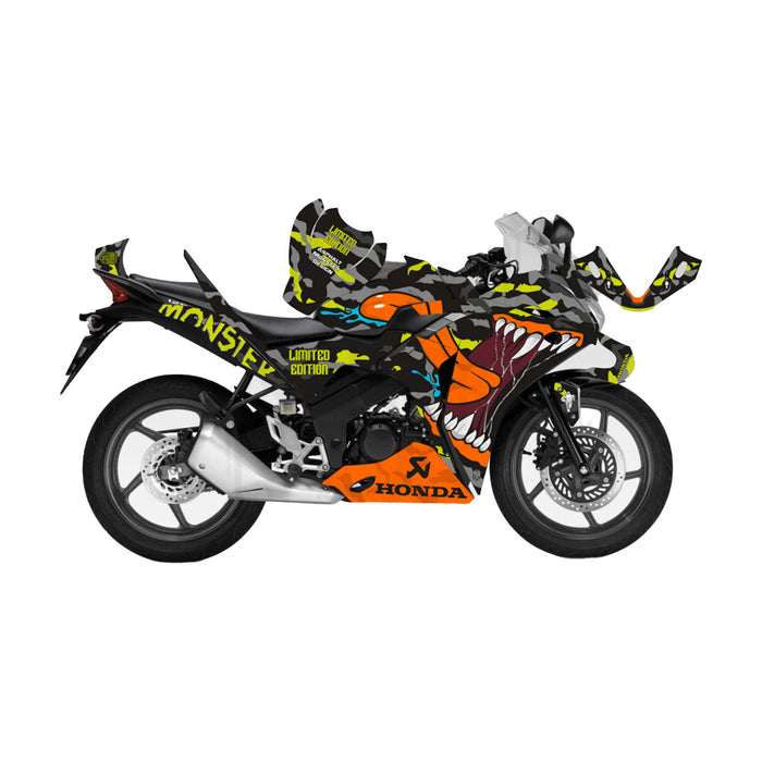 Honda CBR 125 2011-2017 Asphalt Monster Theme Graphic Kit