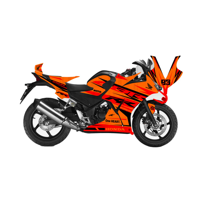 Honda CBR 250 2011-2013 RR Race Lines Theme Graphic Kit