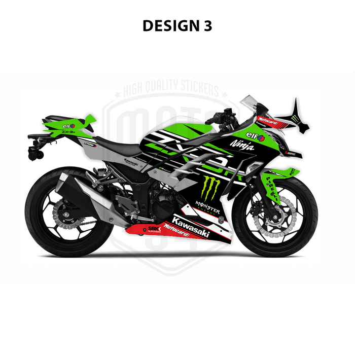 Kit grafico a tema Kawasaki Ninja 300 2012-2016 WSBK