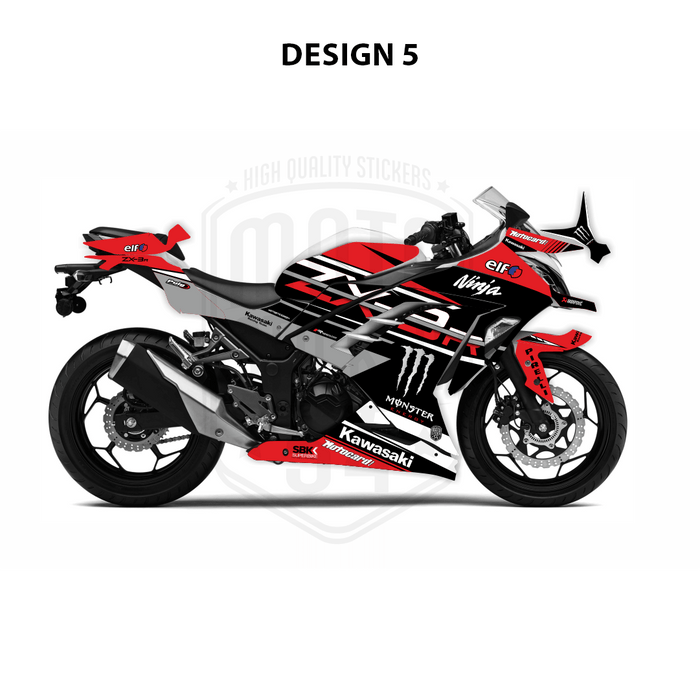 Kit grafico a tema Kawasaki Ninja 300 2012-2016 WSBK