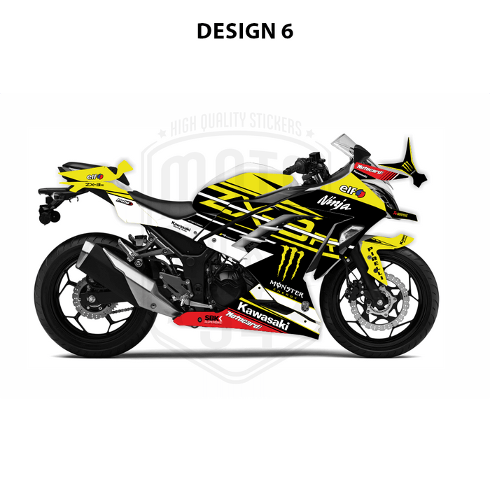 Kit grafico a tema Kawasaki Ninja 300 2012-2016 WSBK