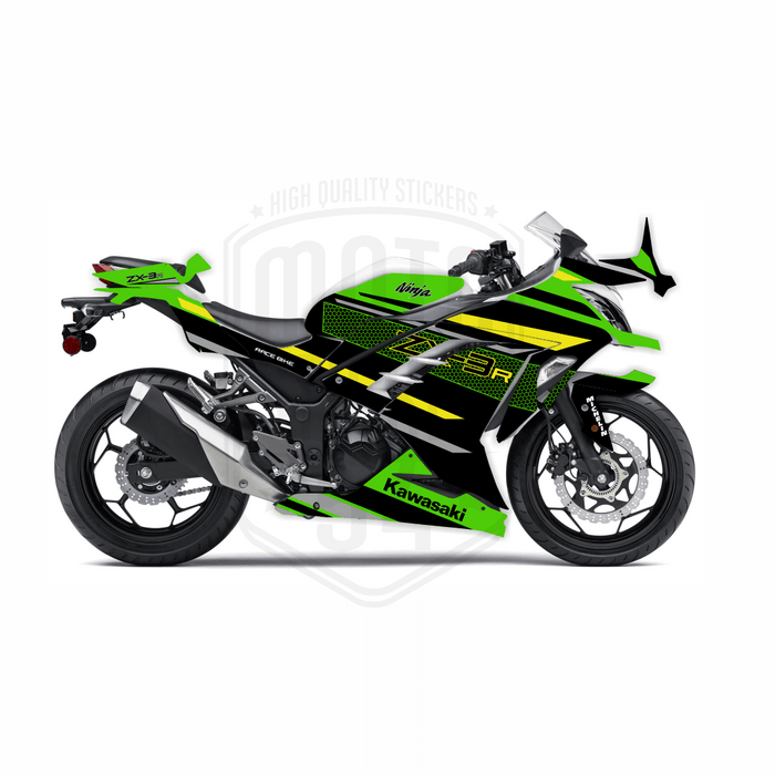 Kawasaki Ninja 300 2012-2016 ZX-3R Theme Graphic Kit