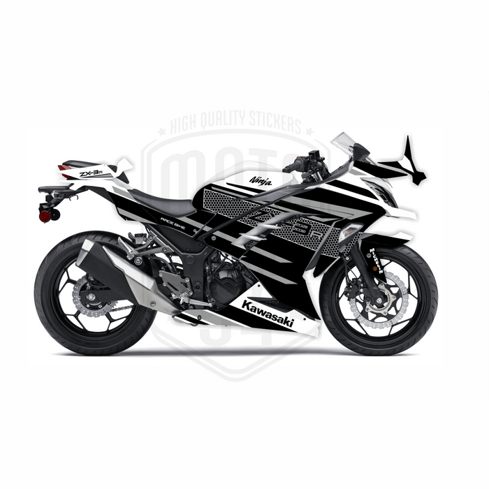 Kawasaki Ninja 300 2012-2016 ZX-3R Theme Graphic Kit