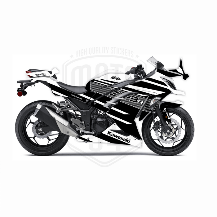 Kawasaki Ninja 300 2012-2016 ZX-3R Theme Graphic Kit