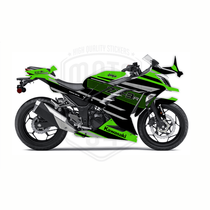 Kawasaki Ninja 300 2012-2016 ZX-3R Theme Graphic Kit