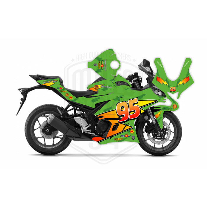 Yamaha R25 McQueen Graphic Sticker Decal Wrap Kit Fits Yamaha R3 R25 2019-2022