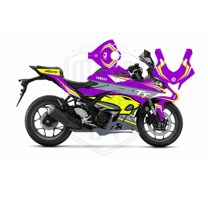 Yamaha R25 VDS Graphic Sticker Decal Wrap Kit Fits Yamaha R3 R25 2019-2022
