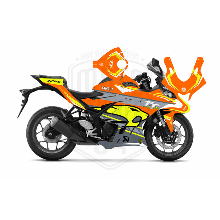 Yamaha R25 VDS Graphic Sticker Decal Wrap Kit Fits Yamaha R3 R25 2019-2022