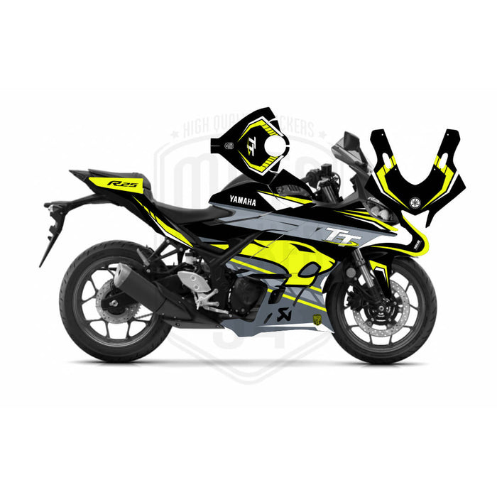 Yamaha R25 VDS Graphic Sticker Decal Wrap Kit Fits Yamaha R3 R25 2019-2022