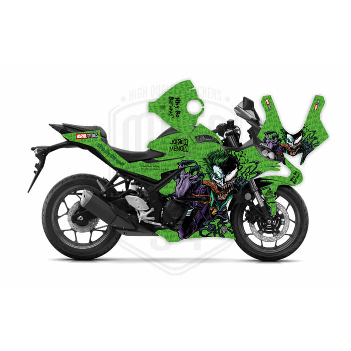 Yamaha Venom & Joker Graphic Sticker Decal Wrap Kit Fits Yamaha R3 R25 2019-2022