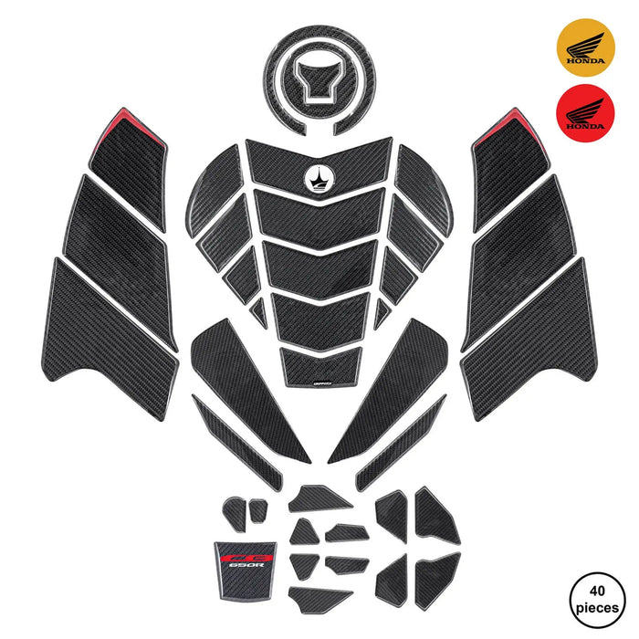 GripPatch Honda CB 650R 2025 | 6D 40 Protection Piece Kit grippatch