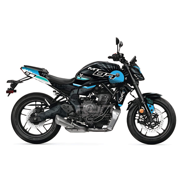 YAMAHA MT07 2025 Sunrays Graphics Kit 2025 Model Decal Set