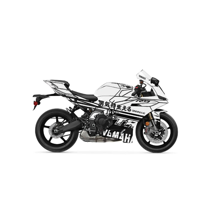 Yamaha YZF R9 White Graphic Kit Full Precut Decal Kit Bikerz Kingdom