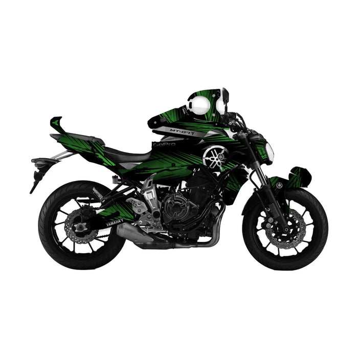 YAMAHA MT07 Graphics Kit 2014 - 2017 MGD4 Design MT07 Decal Set Bikerz Kingdom
