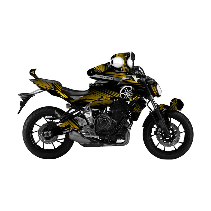 YAMAHA MT07 Graphics Kit 2014 - 2017 MGD4 Design MT07 Decal Set Bikerz Kingdom