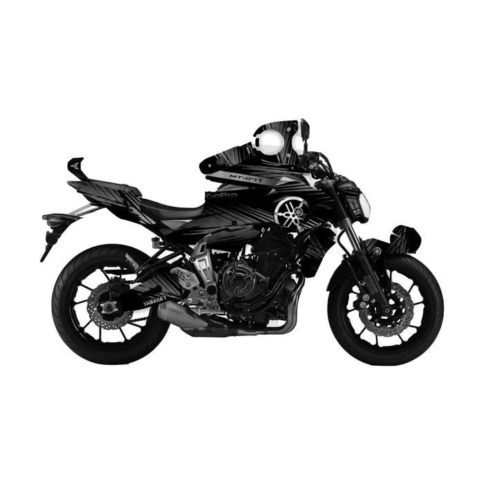 YAMAHA MT07 Graphics Kit 2014 - 2017 MGD4 Design MT07 Decal Set Bikerz Kingdom