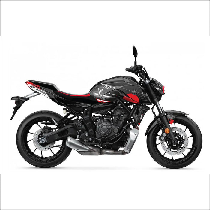 YAMAHA MT07 Graphics Kit 2021 - 2024 Sun Rays Design MT07 Decal Set
