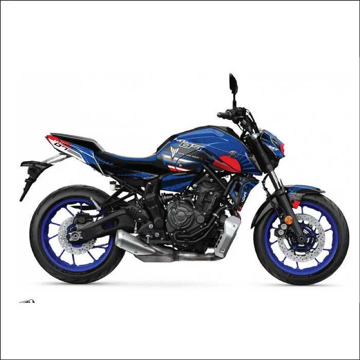 YAMAHA MT07 Graphics Kit 2021 - 2024 Sun Rays Design MT07 Decal Set
