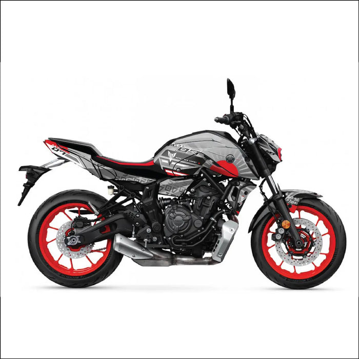 YAMAHA MT07 Graphics Kit 2021 - 2024 Sun Rays Design MT07 Decal Set