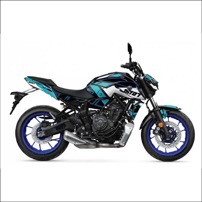 YAMAHA MT07 Graphics Kit 2021 - 2024 Design MT07 Decal Set Bikerz Kingdom