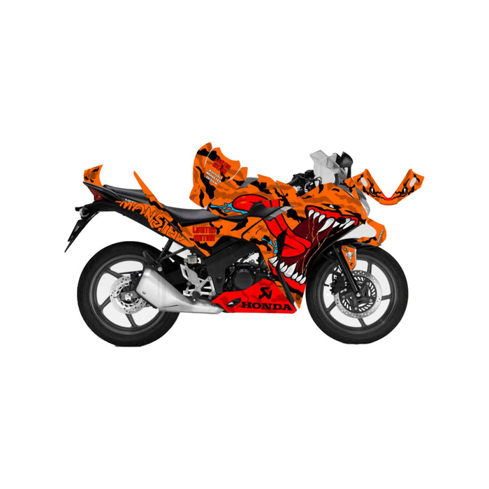 Honda CBR 125 2011-2017 Asphalt Monster Theme Graphic Kit