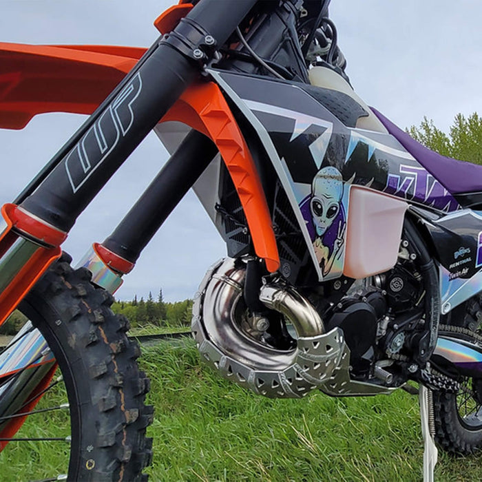 Bash / Skid Plate With Pipe Guard fits KTM 2023 - 2025 TBI 2T 250/300
