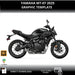 YAMAHA TRACER MT-07 2025 Graphic Template Motorcycle 1:1 Vector Bikerz Kingdom