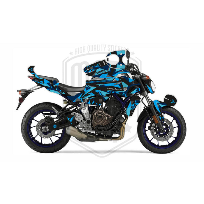 Yamaha MT07 Camo Bright Graphic Kit fits 2014 - 2017