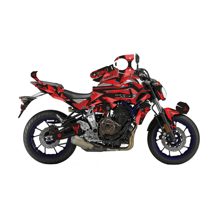 Yamaha MT07 Camo Bright Graphic Kit fits 2014 - 2017