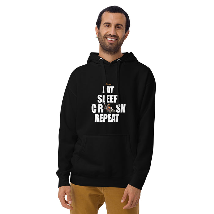 Men's Eat Sleep Crash Repeat Dirtbike Hoodie